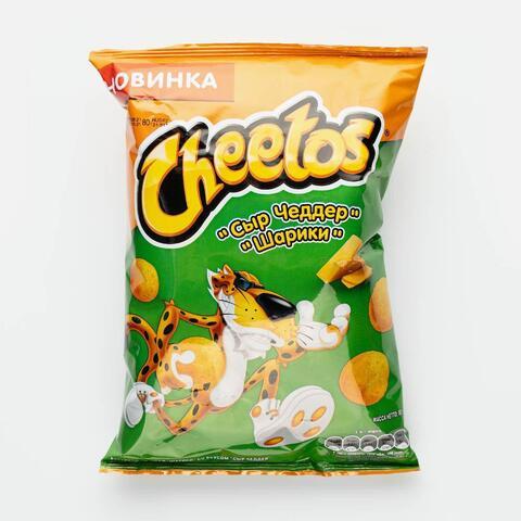 Chips corn Cheetos balls, with taste of cheddar cheese, 80g